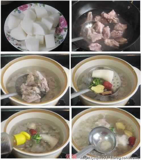 羊排萝卜汤的做法
