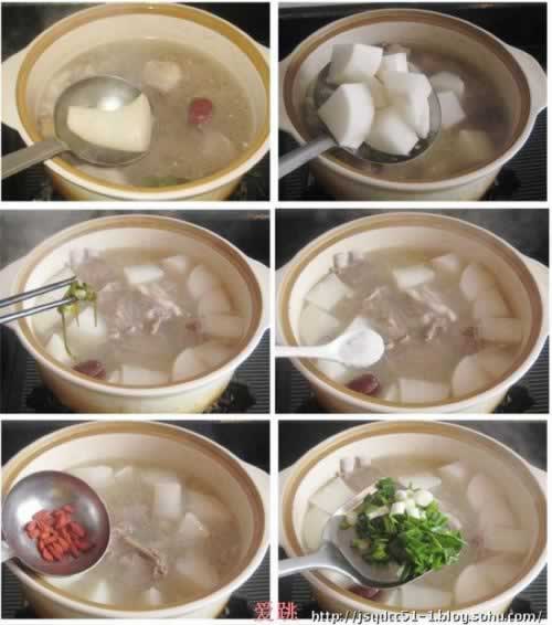 羊排萝卜汤的做法