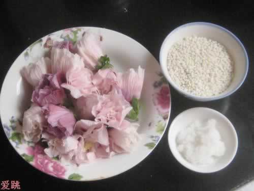 木槿花糯米粥的做法