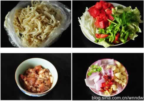 二节子炒面的做法