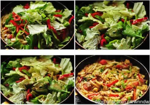 二节子炒面的做法