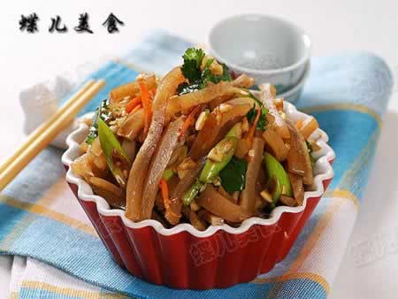 凉拌猪皮的做法