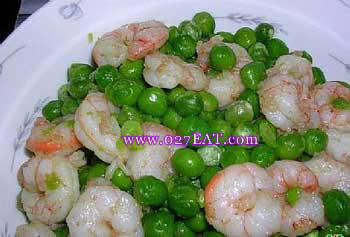 豌豆炒虾仁_豌豆炒虾仁的做法_图解豌豆炒虾仁怎么做,如何做的做法