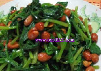 菠菜花生米_菠菜花生米的做法_图解菠菜花生米怎么做,如何做的做法
