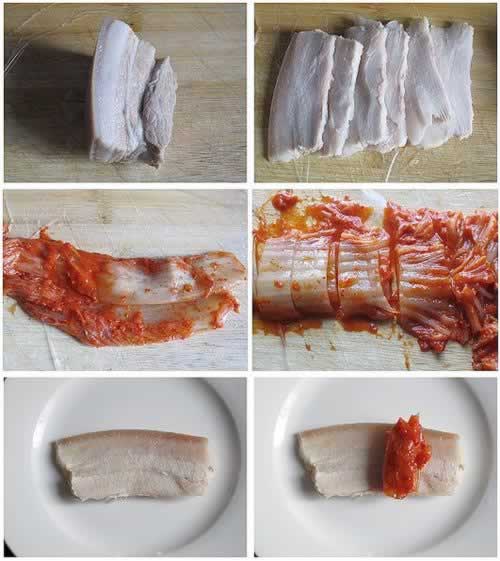 小甘蓝泡菜五花肉的做法