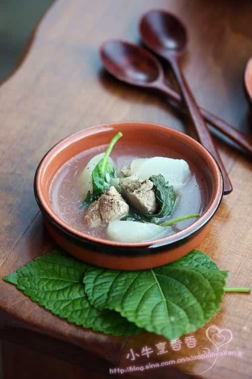 芝麻叶羊肉汤的做法