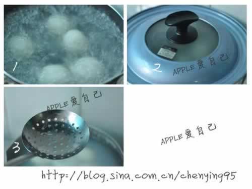 蜜豆手工汤圆的做法