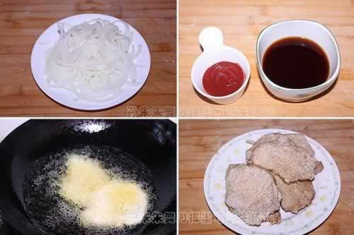 圆葱扒猪排的做法