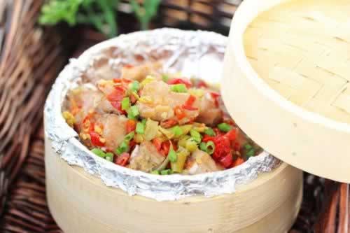 豆豉双椒蒸排骨的做法