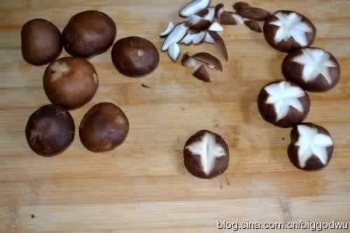 详细教你做香菇的五角星的做法