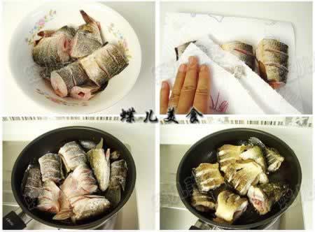 大蒜烧黑鱼的做法