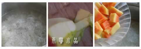 木瓜银耳糖水的做法