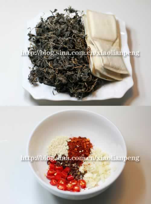 马齿苋拌豆干的做法