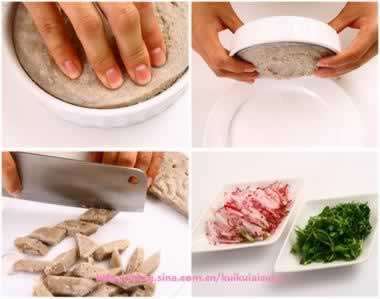 荞麦扒糕的做法