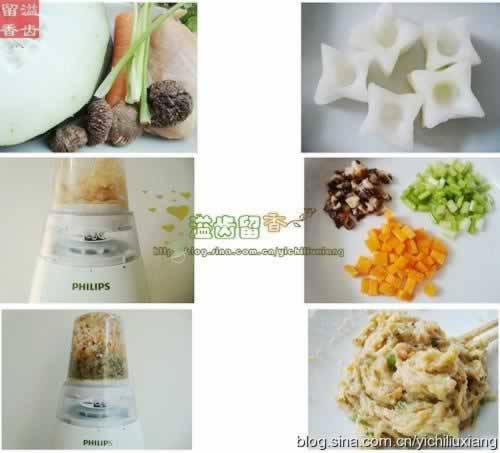 鸡肉香菇酿冬瓜的做法