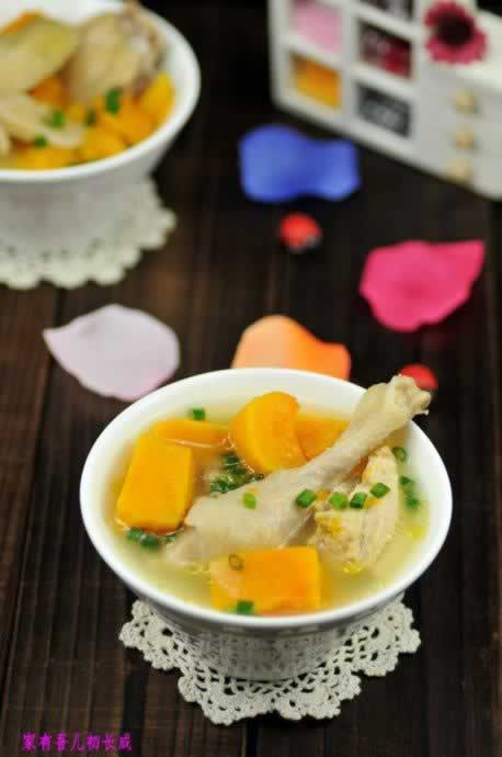 土鸡南瓜汤的做法