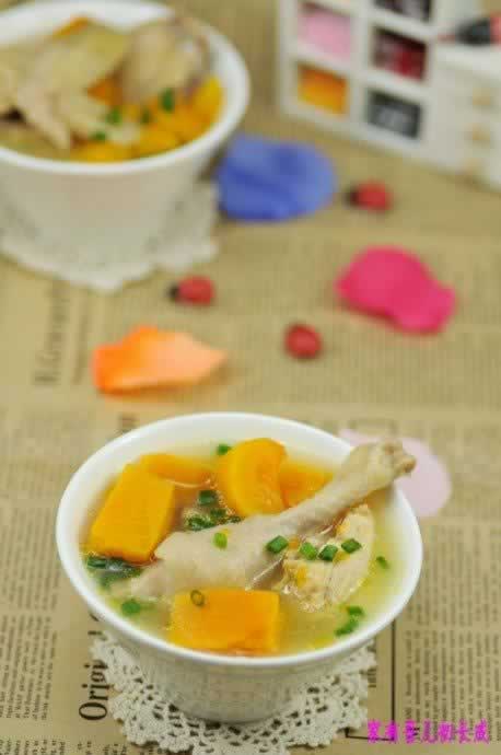 土鸡南瓜汤的做法