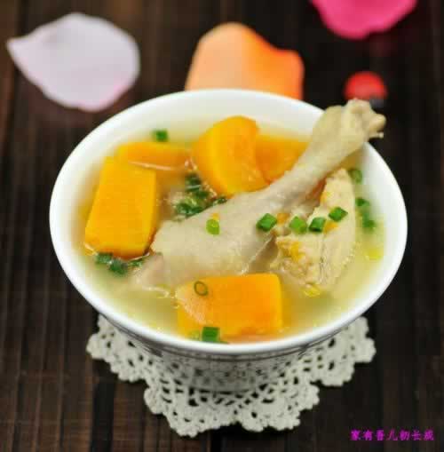 土鸡南瓜汤的做法