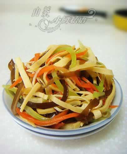 凉拌四丝的做法