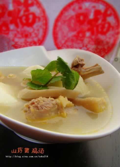 山药菌菇土鸡汤的做法