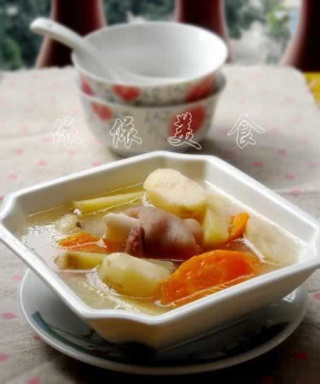 马蹄竹蔗羊腿汤的做法