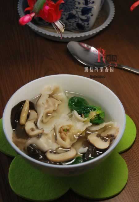 清汤鲜蘑金钩小馄饨的做法