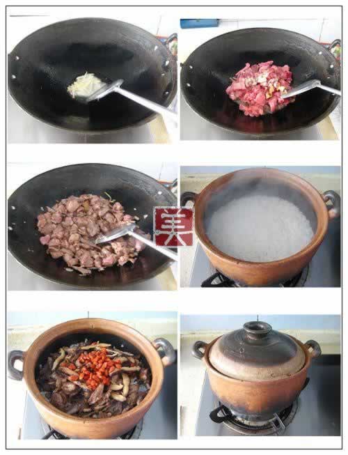 鸽肉煲仔饭的做法