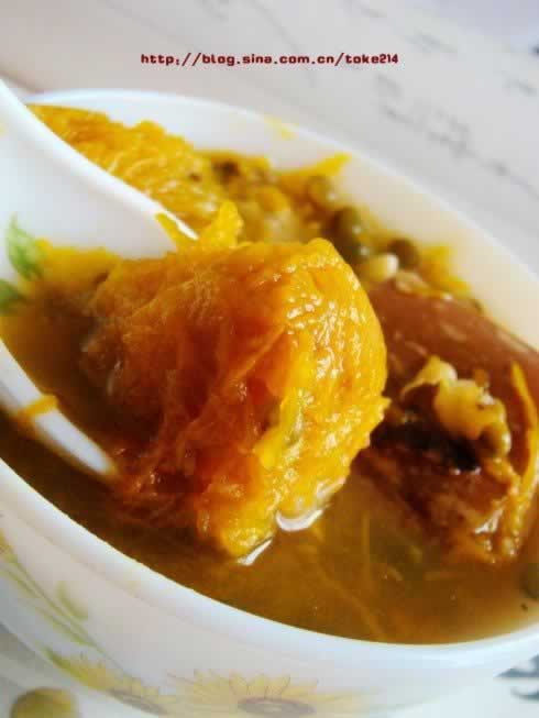 南瓜绿豆汤的做法