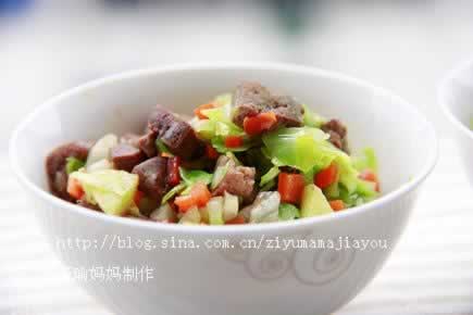 蔬菜鸡肝碎的做法
