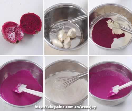 红龙果冻芝士的做法