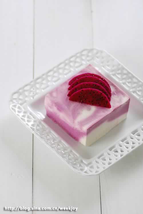 红龙果冻芝士的做法