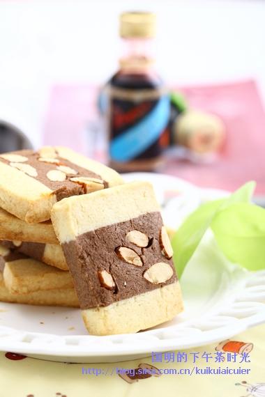 双色杏仁饼干的做法