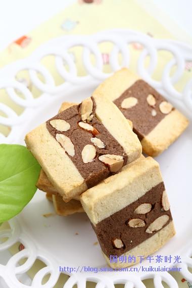 双色杏仁饼干的做法
