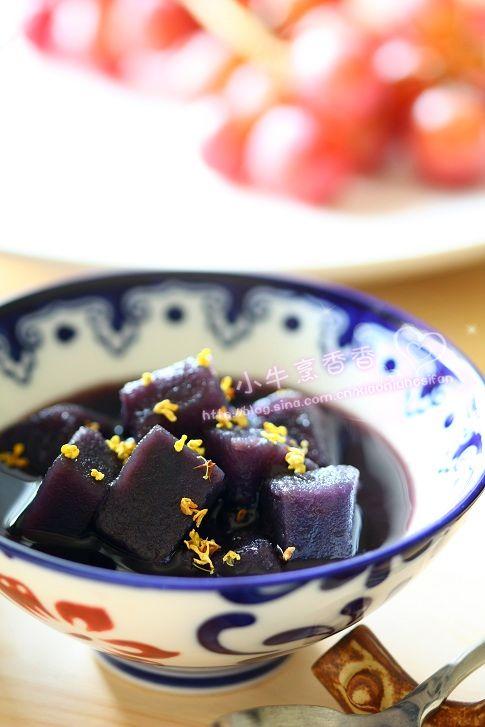 桂花紫薯汤的做法