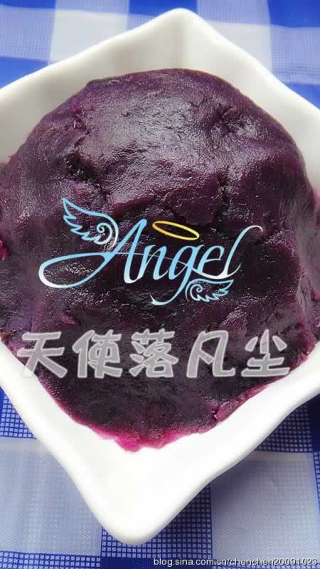 紫薯冰皮月饼的做法