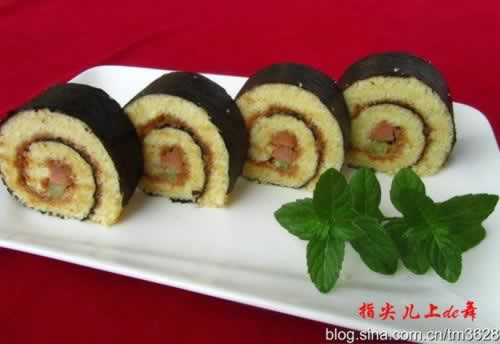 蛋糕寿司的做法