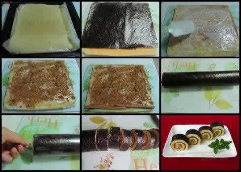 蛋糕寿司的做法