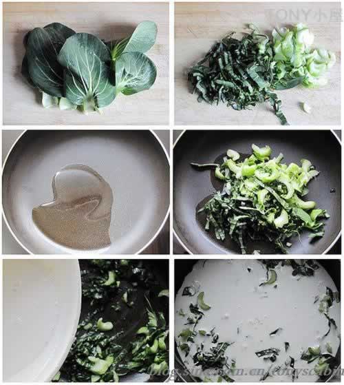 烤面筋和面糊菜粥的做法