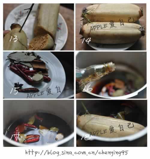 麻辣鸡肉糯米藕的做法