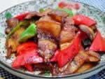 酱炒彩椒回锅肉的做法,怎么做,如何做,图解详细步骤的做法