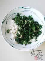 荠菜拌豆腐的做法