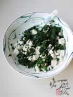 荠菜拌豆腐的做法