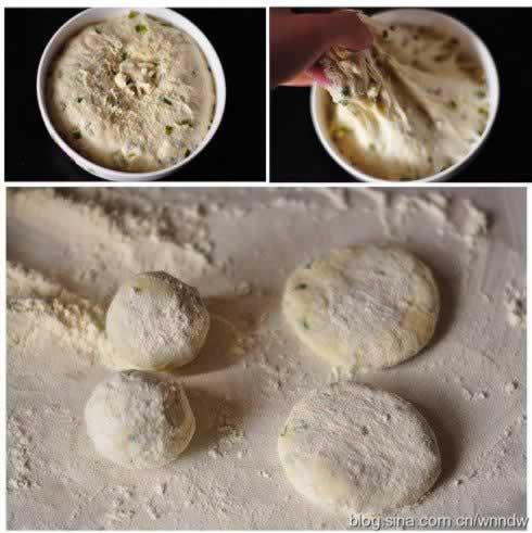 无水土豆小锅盔夹香煎培根的做法