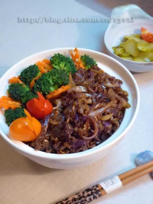 牛肉盖饭的做法