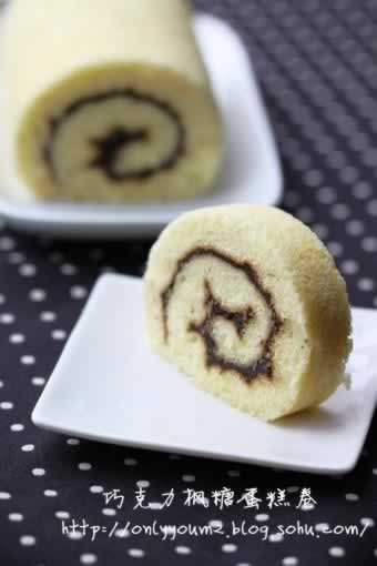 巧克力枫糖蛋糕卷的做法