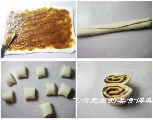 麻酱花卷的做法