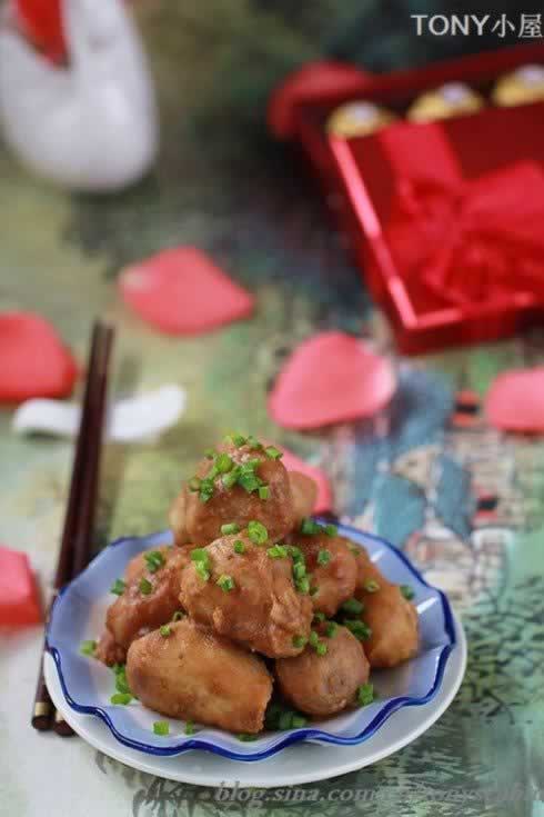 葱烧小芋头的做法