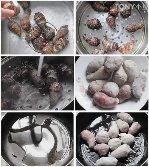 葱烧小芋头的做法