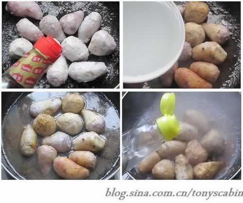 葱烧小芋头的做法
