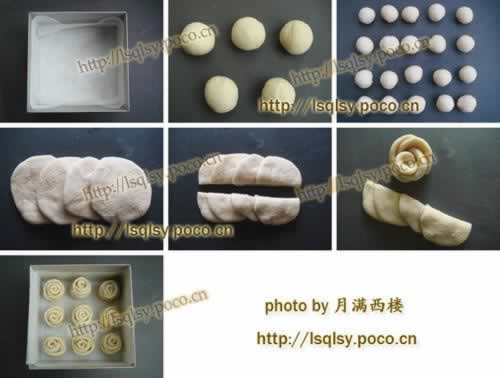 玫瑰面包的做法